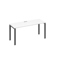 А4 А1 005 БП (Белый премиум/Антрацит) Стол письменный на металлокаркасе UNO