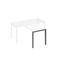 А4 А1 073 БП (Белый премиум/Антрацит) Брифинг-приставка с каркасом UNO