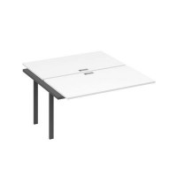 А4 А1 177-1 БП (Белый премиум/Антрацит) Секция станции на металлокаркасе UNO 2х140