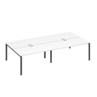 А4 А1 178-2 БП (Белый премиум/Антрацит) Рабочая станция металлокаркас UNO 4х160