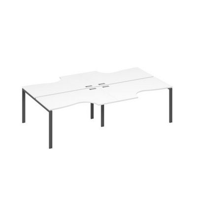 А4 А1 184-2 БП (Белый премиум/Антрацит) Станция рабочая UNO 4х140 со столами Классика