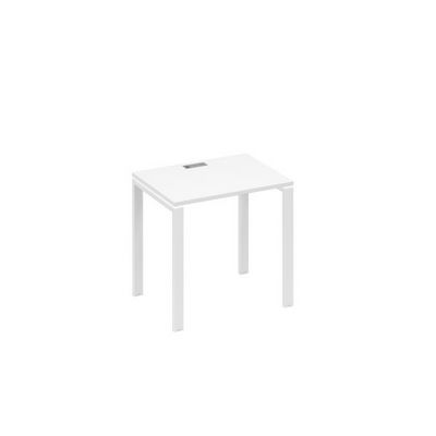 А4 Б1 001 БП (Белый премиум/Белый) Стол письменный на металлокаркасе UNO