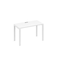 А4 Б1 003 БП (Белый премиум/Белый) Стол письменный на металлокаркасе UNO