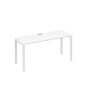 А4 Б1 005 БП (Белый премиум/Белый) Стол письменный на металлокаркасе UNO