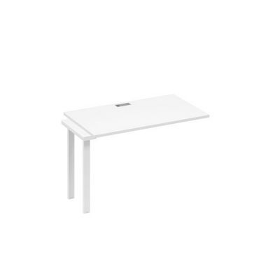 А4 Б1 013-1 БП (Белый премиум/Белый) Секция стола 120 рабочей станции на каркасе UNO