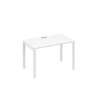 А4 Б1 013 БП (Белый премиум/Белый) Стол письменный на металлокаркасе UNO