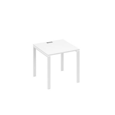 А4 Б1 021 БП (Белый премиум/Белый) Стол письменный на металлокаркасе UNO