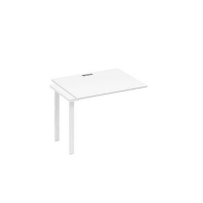 А4 Б1 022-1 БП (Белый премиум/Белый) Секция стола 100 рабочей станции на каркасе UNO