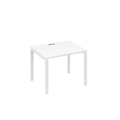 А4 Б1 022 БП (Белый премиум/Белый) Стол письменный на металлокаркасе UNO