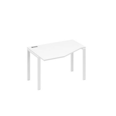 А4 Б1 051 БП (Белый премиум/Белый) Стол эргономичный левый "Техно" на металлокаркасе UNO