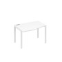 А4 Б1 061 БП (Белый премиум/Белый) Стол эргономичный левый "Техно" на металлокаркасе UNO