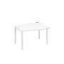 А4 Б1 062 БП (Белый премиум/Белый) Стол эргономичный правый "Техно" на металлокаркасе UNO