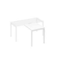 А4 Б1 073 БП (Белый премиум/Белый) Брифинг-приставка с каркасом UNO