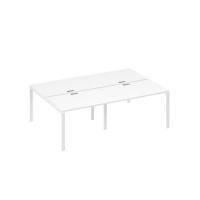 А4 Б1 176-2 БП (Белый премиум/Белый) Рабочая станция металлокаркас UNO 4х120