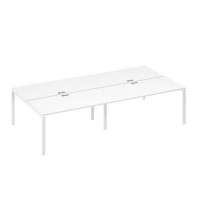 А4 Б1 178-2 БП (Белый премиум/Белый) Рабочая станция металлокаркас UNO 4х160