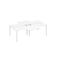 А4 Б1 180-2 БП (Белый премиум/Белый) Рабочая станция UNO столы 4х120 Классика