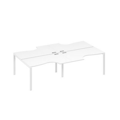 А4 Б1 184-2 БП (Белый премиум/Белый) Станция рабочая UNO 4х140 со столами Классика