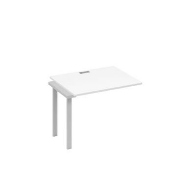 А4 С1 022-1 БП (Белый премиум/Серый) Секция стола 100 рабочей станции на каркасе UNO