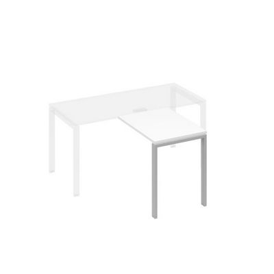 А4 С1 071 БП (Белый премиум/Серый) Брифинг-приставка с каркасом UNO