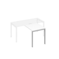 А4 С1 073 БП (Белый премиум/Серый) Брифинг-приставка с каркасом UNO