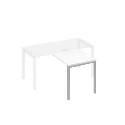 А4 С1 073 БП (Белый премиум/Серый) Брифинг-приставка с каркасом UNO