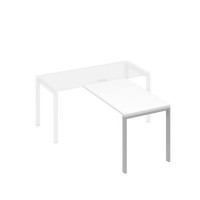 А4 С1 074 БП (Белый премиум/Серый) Брифинг-приставка с каркасом UNO