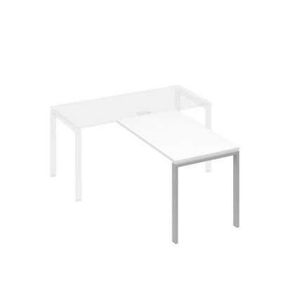 А4 С1 074 БП (Белый премиум/Серый) Брифинг-приставка с каркасом UNO