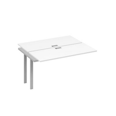 А4 С1 171-1 БП (Белый премиум/Серый) Секция станции на металлокаркасе UNO 2х140