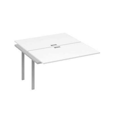 А4 С1 177-1 БП (Белый премиум/Серый) Секция станции на металлокаркасе UNO 2х140