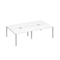 А4 С1 177-2 БП (Белый премиум/Серый) Рабочая станция металлокаркас UNO 4х140