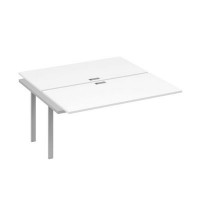 А4 С1 178-1 БП (Белый премиум/Серый) Секция станции на металлокаркасе UNO 2х160