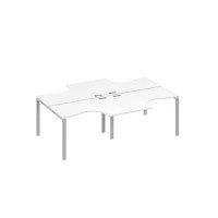 А4 С1 180-2 БП (Белый премиум/Серый) Рабочая станция UNO столы 4х120 Классика