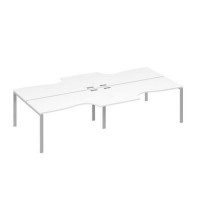 А4 С1 185-2 БП (Белый премиум/Серый) Станция рабочая UNO 4х160 со столами Классика