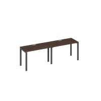 А4 А1 003-2 ДР (Дуб ристретто/Антрацит) Рабочая станция 2х120 опоры UNO