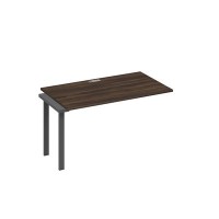 А4 А1 024-1 ДР (Дуб ристретто/Антрацит) Секция стола 140 рабочей станции на каркасе UNO