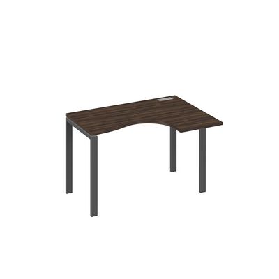 А4 А1 032 ДР (Дуб ристретто/Антрацит) Стол эргономичный правый "Классика" на металлокаркасе UNO