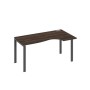 А4 А1 046 ДР (Дуб ристретто/Антрацит) Стол эргономичный правый "Классика" на металлокаркасе UNO