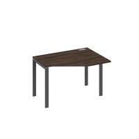 А4 А1 052 ДР (Дуб ристретто/Антрацит) Стол эргономичный правый "Техно" на металлокаркасе UNO