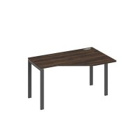 А4 А1 054 ДР (Дуб ристретто/Антрацит) Стол эргономичный правый "Техно" на металлокаркасе UNO