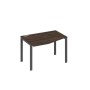 А4 А1 061 ДР (Дуб ристретто/Антрацит) Стол эргономичный левый "Техно" на металлокаркасе UNO