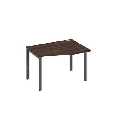 А4 А1 062 ДР (Дуб ристретто/Антрацит) Стол эргономичный правый "Техно" на металлокаркасе UNO