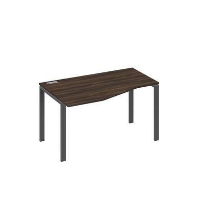 А4 А1 063 ДР (Дуб ристретто/Антрацит) Стол эргономичный левый "Техно" на металлокаркасе UNO