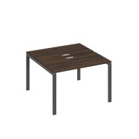 А4 А1 170 ДР (Дуб ристретто/Антрацит) Рабочая станция на каркасе UNO столы 2х120
