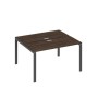 А4 А1 171 ДР (Дуб ристретто/Антрацит) Рабочая станция на каркасе UNO столы 2х140