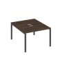 А4 А1 173 ДР (Дуб ристретто/Антрацит) Рабочая станция на каркасе UNO столы 2х120