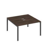 А4 А1 174 ДР (Дуб ристретто/Антрацит) Рабочая станция на каркасе UNO столы 2х140