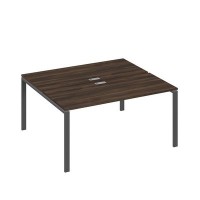 А4 А1 175 ДР (Дуб ристретто/Антрацит) Рабочая станция на каркасе UNO столы 2х160