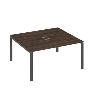 А4 А1 175 ДР (Дуб ристретто/Антрацит) Рабочая станция на каркасе UNO столы 2х160