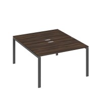 А4 А1 177 ДР (Дуб ристретто/Антрацит) Рабочая станция на каркасе UNO столы 2х140