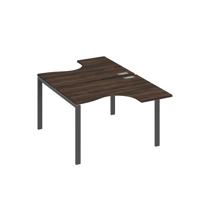 А4 А1 180 ДР (Дуб ристретто/Антрацит) Рабочая станция опоры UNO столы 2х120 Классика